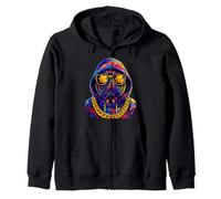 Hip Hop Dog Carlin Old School Graffiti Rap années 80 90 B-Boy Sweat à Capuche