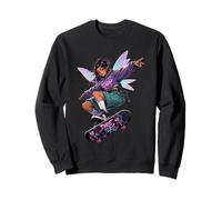 Hip Hop Fairy Skateboarder B-Girl Skateboard Sweatshirt