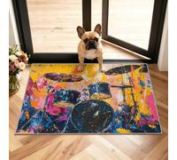 Hip Hop Graffiti Tapis 60x90cm, Music Party Tapis for Bedroom