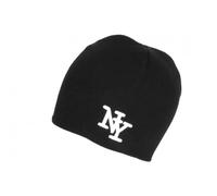 Hip Hop Honour Bonnet NY Noir et Blanc Tendance Laine Chaude Newyo - Taille Unique - Noir