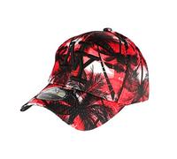 Hip Hop Honour Casquette Baseball Noire et Rouge Tropical - Mixte