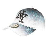 Hip Hop Honour Casquette Enfant Blanche et Noire Originale Eclyr NY Baseball de 7a 12 Ans - Taille Unique - Blanc