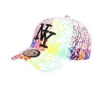 Hip Hop Honour Casquette Enfant Blanche Verte Tags Tendance NY Paynter 7 a 12 Ans - Taille Unique - Blanc