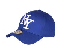 Hip Hop Honour Casquette Enfant Bleu Jean en Coton NY Baseball Wazzy 7 a 12 Ans - Taille Unique - Bleu