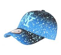 Hip Hop Honour Casquette Enfant Bleue et Noire Cosmos Tags NY Streetwear Vawa 7 a 12 Ans - Taille Unique - Bleu