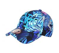 Hip Hop Honour Casquette Enfant Bleue Fleurs Roses Tropicales Baseball NY Bali 7 a 12 Ans - Taille Unique - Bleu