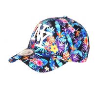 Hip Hop Honour Casquette Enfant Bleue Jaune Fleurs Ananas NY Sunlight 7 a 12 Ans - Taille Unique - Bleu