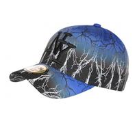 Hip Hop Honour Casquette Enfant Bleue Noire Print Original Eklyr NY Baseball 7 à 12 Ans - Taille Unique - Bleu