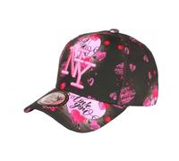 Hip Hop Honour Casquette Enfant Coeurs Rouges Roses Drawing 7 a 12 Ans - Taille Unique - Rose
