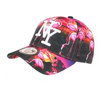 Hip Hop Honour Casquette Enfant Flamant Rose Mode Tropicale NY Baseball de 7 a 11 Ans - Taille Unique - Rose