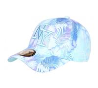 Hip Hop Honour Casquette Enfant Fleurs Tropicales Bleues NY Bali 7 a 12 Ans - Taille Unique - Bleu