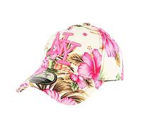 Hip Hop Honour Casquette Enfant Florale Rose de 7 à 11 Ans - Taille Unique - Rose