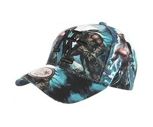 Hip Hop Honour Casquette Enfant Loup Garou Verte Design Original NY Baseball Wolf 7 a 12 Ans - Taille Unique - Vert