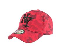 Hip Hop Honour Casquette Enfant Militaire Rouge et Noire Armée Baseball Kyska 7 a 12 Ans - Taille Unique - Rouge
