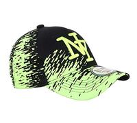 Hip Hop Honour Casquette Enfant Noire et Jaune Fluo City Baseball Tendance Noryk de 7 à 11 Ans - Taille Unique - Noir