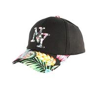 Hip Hop Honour Casquette Enfant Noire et Rouge Fleurs Gili Baseball NY de 7 à 12 Ans - Garçon