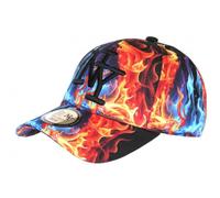 Hip Hop Honour Casquette Enfant Orange Bleue Originale Fire NY Baseball de 7 a 11 Ans - Taille Unique - Orange