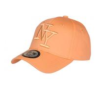 Hip Hop Honour Casquette Enfant Orange Pastel en Coton NY Baseball Wazzy 7 a 11 Ans - Taille Unique - Orange