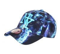 Hip Hop Honour Casquette Enfant Panthère Bleue Violette Originale NY Wild 7 a 12 Ans - Taille Unique - Bleu