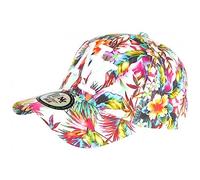 Hip Hop Honour Casquette Enfant Rose et Verte a Fleurs Bora de 7 à 12 Ans - Taille Unique - Rose