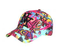Hip Hop Honour Casquette Enfant Rose Fluo et Jaune Mode Streetwear Larsy 7 a 12 Ans - Taille Unique - Rose