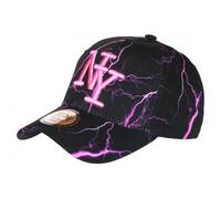 Hip Hop Honour Casquette Enfant Rose Fluo Noire Originale Eklyr NY Baseball 7 a 12 Ans - Taille Unique - Rose