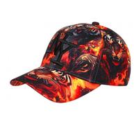 Hip Hop Honour Casquette Enfant Tigre Orange Noire Originale NY Baseball Wild 7 a 12 Ans - Taille Unique - Orange
