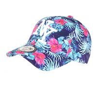 Hip Hop Honour Casquette Enfant Violette Fleurs Roses Tropicales Baseball NY Phuket de 7 a 12 Ans - Taille Unique - Violet