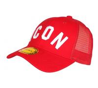 Hip Hop Honour Casquette Filet Icon Rouge et Blanche Classe Wyck - Taille Unique - Rouge