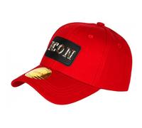 -Hip Hop Honour-Casquette ICON Rouge Patch Argent Streetwear Baseball Luzza - Rouge Taille unique