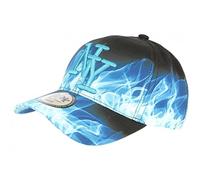 Hip Hop Honour Casquette NY Bleue et Noire Design Streetwear Baseball Fire - Taille Unique - Bleu