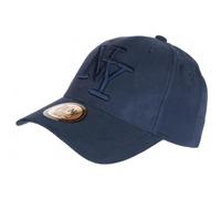 Hip Hop Honour Casquette NY Daim Bleue Marine Tendance Visiere Baseball Utchy - Taille Unique - Bleu