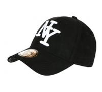 Hip Hop Honour Casquette NY Daim Noire Tendance Classe Visiere Baseball Utchy - Taille Unique - Noir
