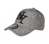 Hip Hop Honour Casquette NY Grise Denim Jean et Lin Classe Tendance Baseball Laxy - Taille Unique - Gris