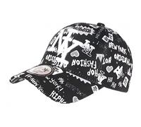 Hip Hop Honour Casquette NY Noire et Blanche Design Original Cartoon Pop Baseball - Taille Unique - Noir