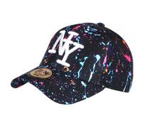 Hip Hop Honour Casquette NY Noire et Bleue Design Cosmos Streetwear Baseball Galaxy - Taille Unique - Noir