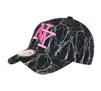 -Hip Hop Honour-Casquette NY Noire et Rose Design Streetwear Baseball Eklyr - Noir Taille unique