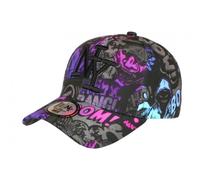 Hip Hop Honour Casquette NY Noire et Rose Originale Streetwear Baseball Wow Boum - Taille Unique - Noir