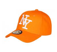 -Hip Hop Honour-Casquette NY Orange et Blanche Tendance Visiere Baseball Stazky - Orange Taille unique