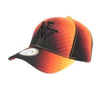 Hip Hop Honour Casquette NY Orange et Noire Design Seventies Original Baseball Heptys - Taille Unique - Orange