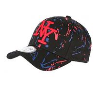 Hip Hop Honour Casquette NY Rouge Bleue et Noire Style Tags Streetwear Baseball Paynter - Taille Unique - Rouge
