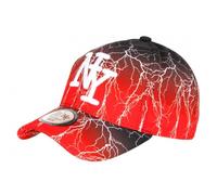 Hip Hop Honour Casquette NY Rouge et Blanche Design Streetwear Baseball Eklyr - Taille Unique - Rouge