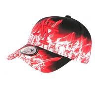 Hip Hop Honour Casquette NY Rouge et Blanche Look Streetwear Baseball Fire - Taille Unique - Rouge