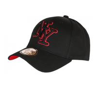 -Hip Hop Honour-Casquette NY Rouge et Noire Classe Visiere Baseball Broadwyx - Rouge Taille unique