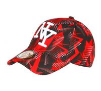 Hip Hop Honour Casquette NY Rouge et Noire Streetwear Originale Baseball Daska - Taille Unique - Rouge