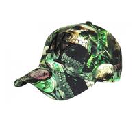-Hip Hop Honour-Casquette NY Tête de Mort Verte et Noire Streetwear Baseball Skull - Vert Taille unique