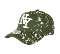 Hip Hop Honour Casquette NY Verte et Blanche Look Tags Streetwear Baseball Paynter - Taille Unique - Vert