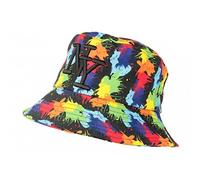 Hip Hop Honour Chapeau Bob NY Noir et Rouge Patchwork Original Arlyq - Mixte