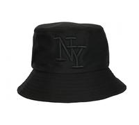 Hip Hop Honour Chapeau Bob NY Noir Tendance en Coton Classe Staky - Taille Unique - Noir