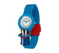 HIP HOP HWU1296 HWU1296 ENFANTS PINTASTIC! Cadran mono-couleur blanc mouvement seulement temps - 3 aiguilles quartz et bracelet silicone bleu